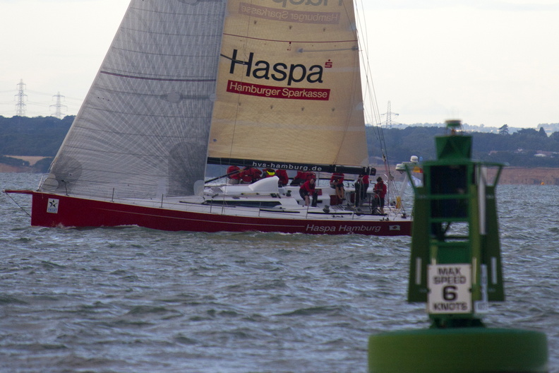 Haspa Hamburg approach the finish line