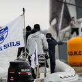 The North Sails team out on the water
