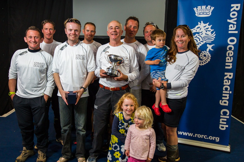 Strait Dealer collect the IRC National Championship Trophy