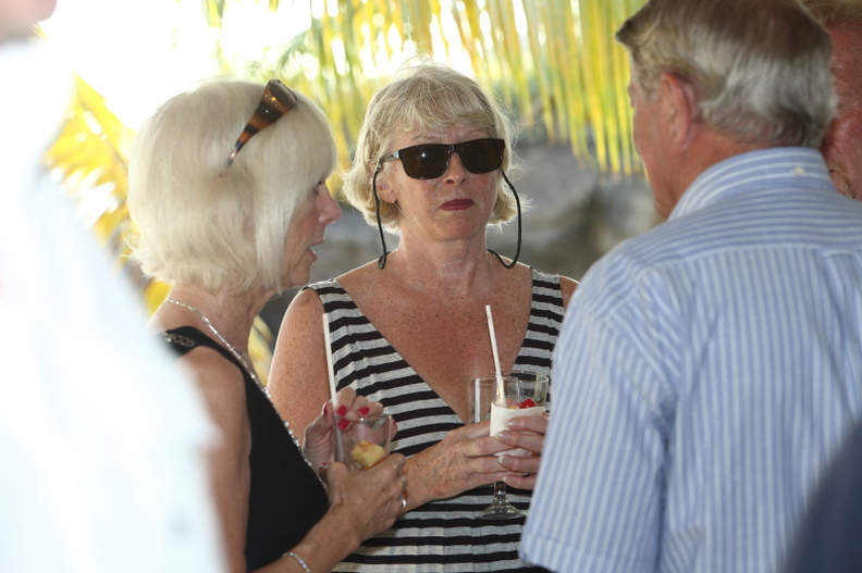 Competitors enjoy a cocktail before departure day