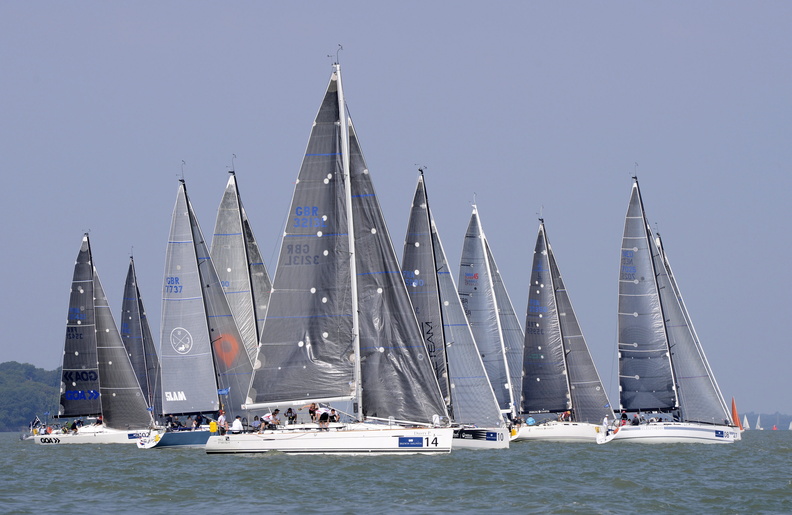 The Fleet waiting for the wind to pick up
