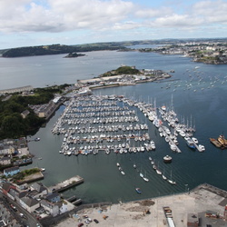 Plymouth Yacht Haven Aerial Views.