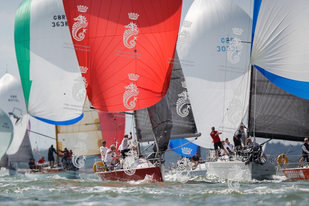 The fleet on Day 1 in the Solent