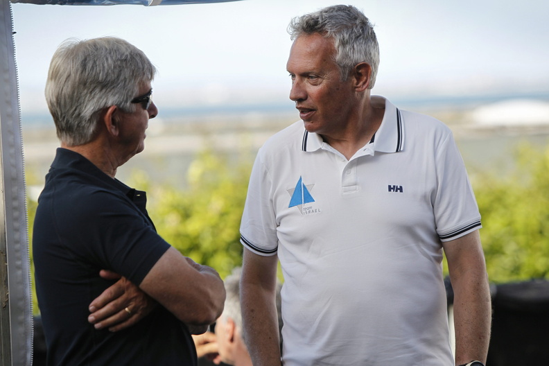 Eddie Warden Owen (RORC CEO) and Kevin Sproul racing on Dan, Israel
