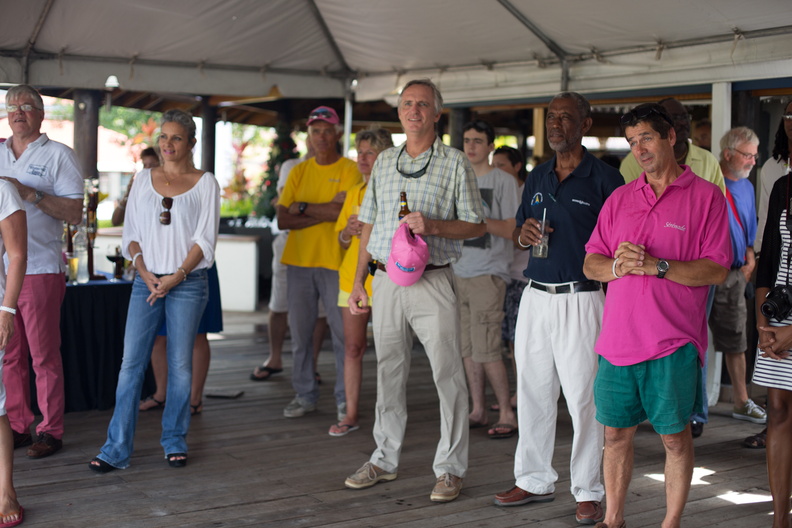 Crews enjoy the prizegiving in Grenada