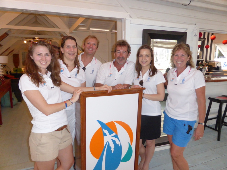 The RORC Race Team with Helen Spooner and Dave Fitzwilliam of the AYC