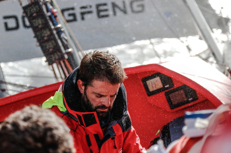 Pascal Bidegory onboard Team Dongfeng on Day One