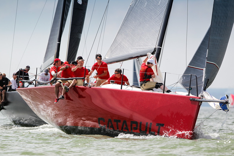 Marc Glimcher's Ker 40, Catapult, will later be one part of the Irish Team for the Brewin Dolphin Commodores' Cup