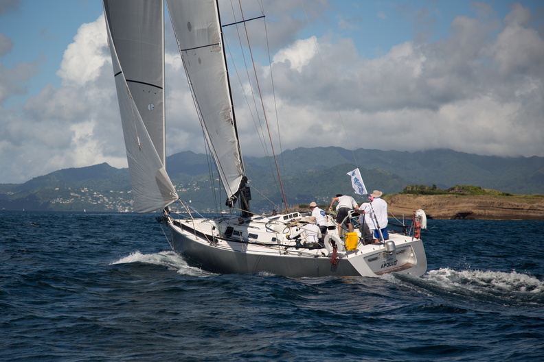Port Louis Marina here we come. Apollo 7 approaches the finish