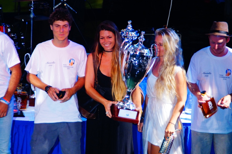 Mariella crew with their trophy for the Classic Class