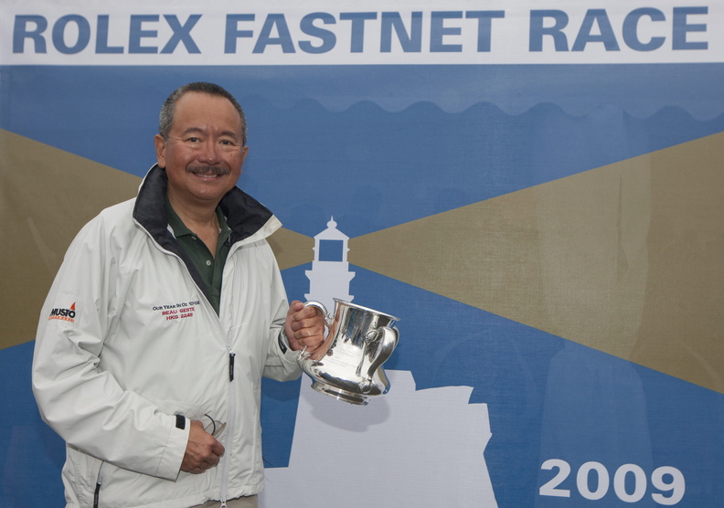 Rolex Fastnet Race Prizegiving at The Royal Citadel Barracks in Plymouth. BEAU GESTE, Sail Number: HKG1997, Owner: Karl C L Kwok