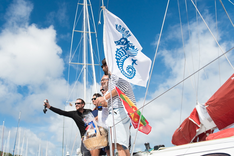 Sensation Class 40 arrive at the finish in Grenada