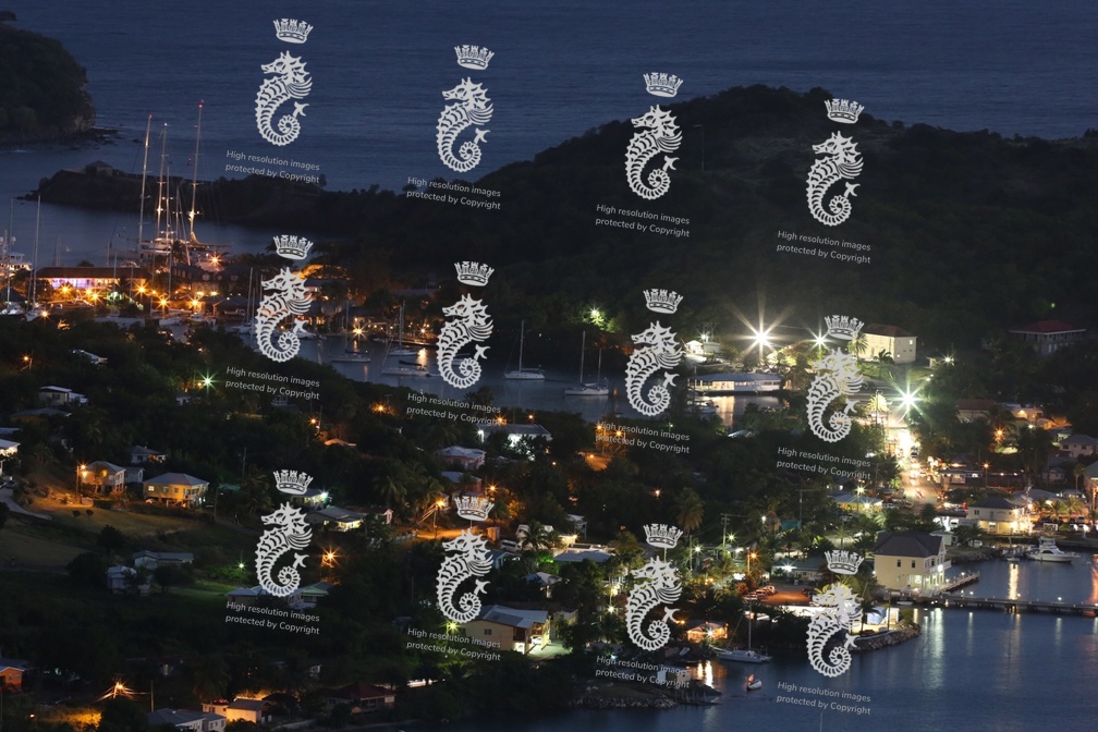 The bright lights of Antigua at night.  Credit: Tim Wright/photoaction.com
