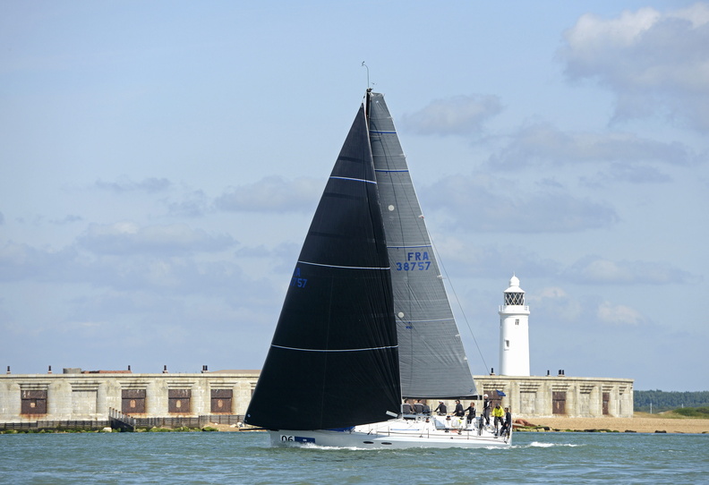 Teasing Machine, an A13, at the start of the Offshore Race