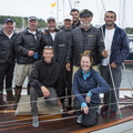The team of Dorade after ariving in Plymouth