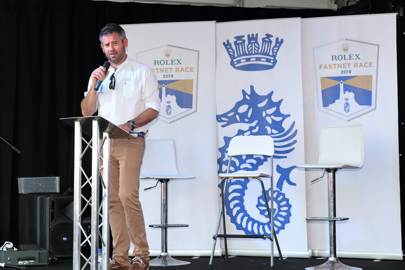 RORC Racing Manager Chris Stone leads the Skippers' Briefing