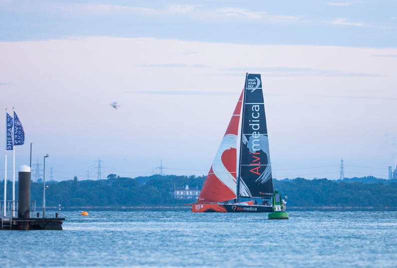 Charlie Enright's Volvo Ocean 65, Alvimedica, arrives in 4th place