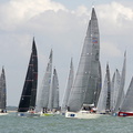 The Fleet of the Commodores Cup 2014 at the start of Race 2