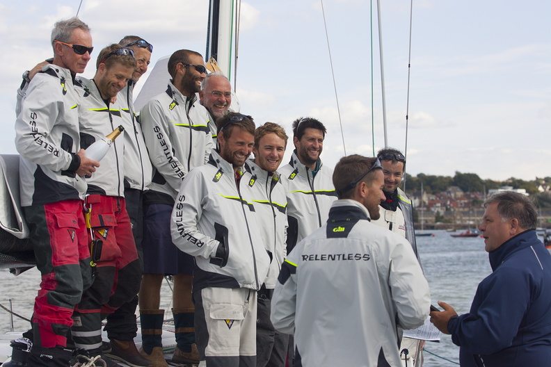 Gathered on deck as Louay Habib wraps up the interview