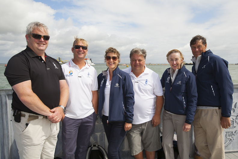The RORC Team at the finish, led by Nick Elliott, RORC Racing Manager