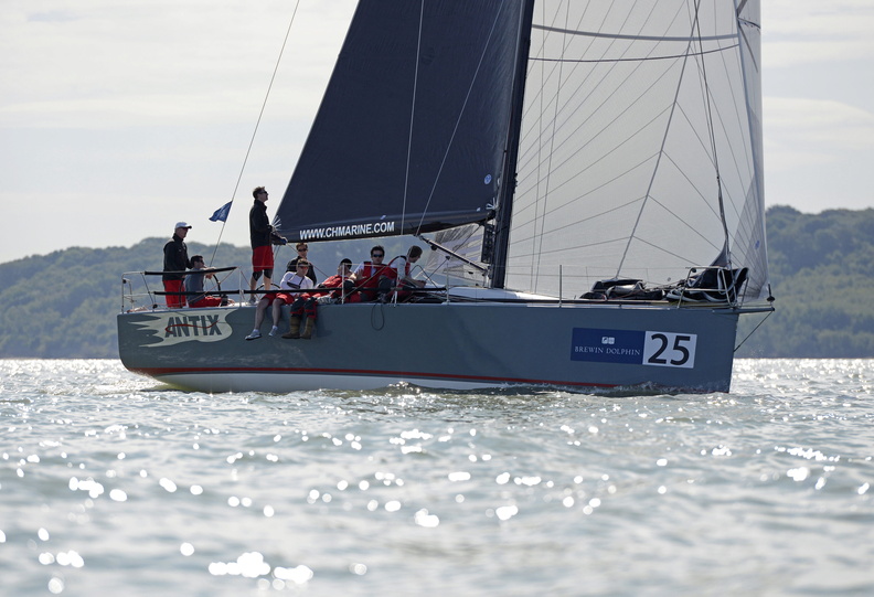 Antix, a Ker 39 at the start of the Offshore Race