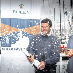 Winners of the 2013 Rolex Fastnet Race.