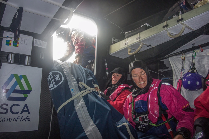 Life on board SCA during the Sevenstar Round Britain and Ireland Race 2014