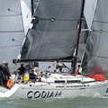 Jean Claude Nicoleau's Grand Soleil 43, Codiam, racing in the Solent