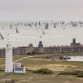 The 2015 Rolex Fastnet fleet heads into the English Channel