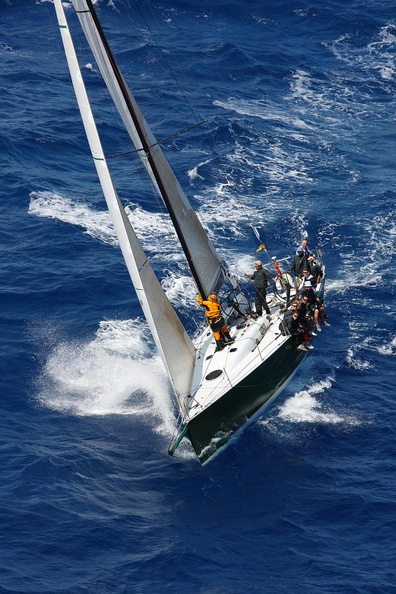 Yeoman XXXII sailing up wind