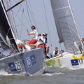 Antix of Ireland just ahead of Cutting Edge during Day Five of Sailing