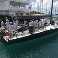 Bella Mente arrives at the dock after completing the RORC Caribbean 600