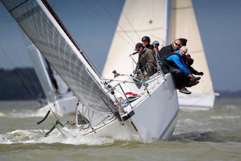 Mumm 36, Alice, owned by Simon Henning and leading IRC Two at the end of Day 2