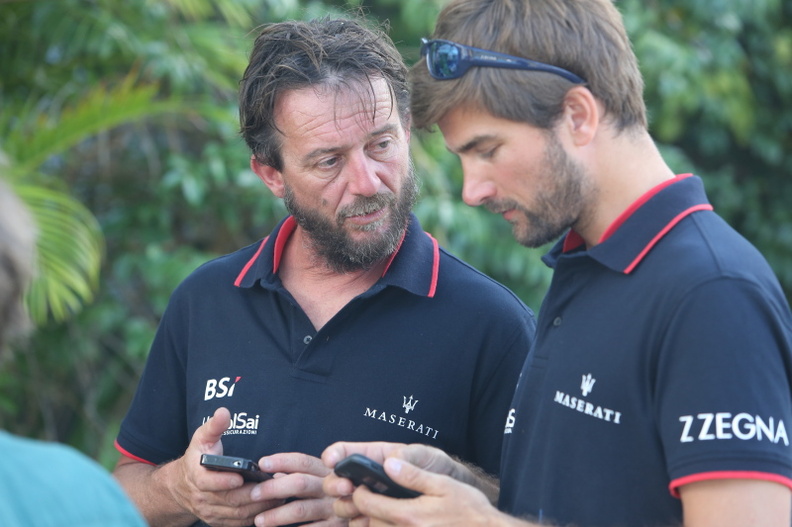 Giovanni Soldini and Maserati teammate, Boris Hermann