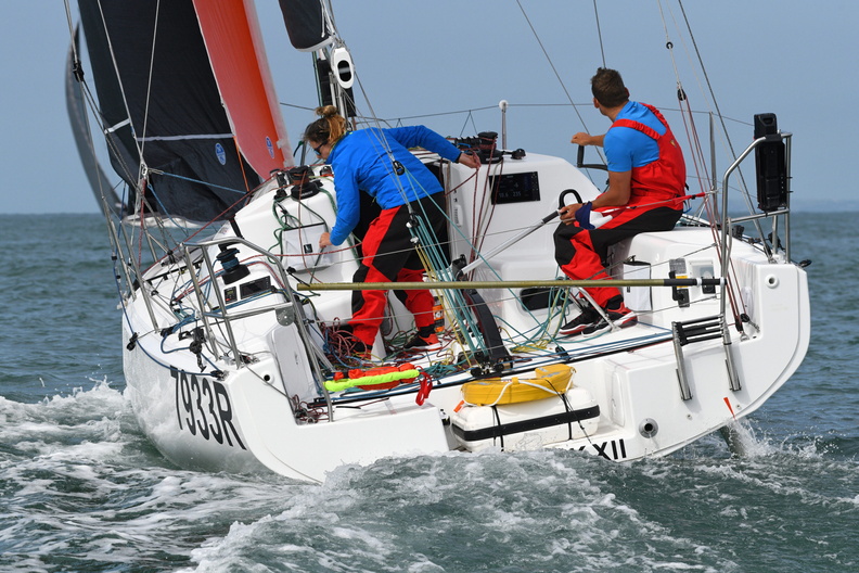 Sun Fast 3300 Fastrak XII, sailed by Henry Bomby and Hannah Diamond