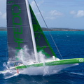 Lloyd Thornburg's MOD 70 Phaedo3, with Michel Desjoyeaux and Brian Thompson on board