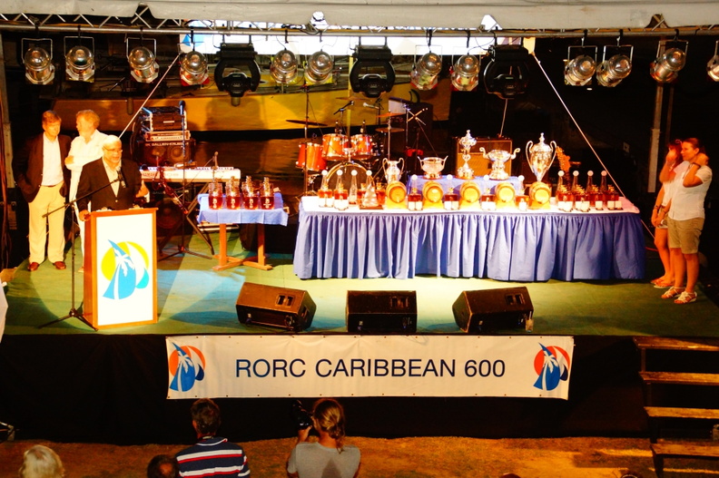 The Prizegiving stage