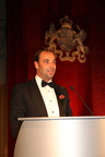 Philippe Falle of Puma Logic gives his acceptance speech for the Yacht of the Year Award