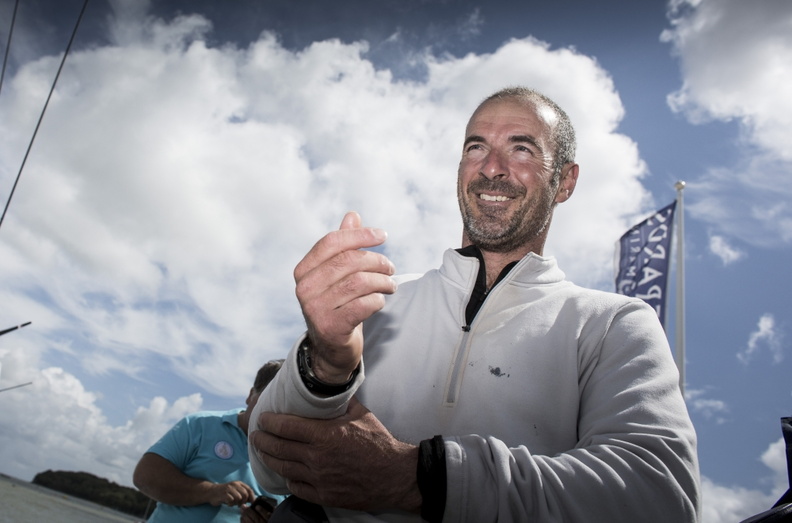 Damian Foxall, an integral member of Sidney Gavignet's crew onboard Musandam-Oman Sail