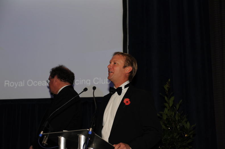 RORC Racing Manager Nick Elliott presents this year's awards