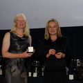 Pyxis (Kirsteen Donaldson) winning the third place medallion in IRC Four and two-handed class.