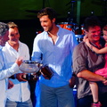 Andrew McIrvine presents the Superyacht Trophy to Adela