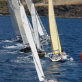 The boats line up for the Start of the RORC Caribbean 600