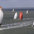 Volvo 70 Monster Project and IMOCA 60 Artemis - Team Endeavour lead the IRC and Class40 fleets out of the Solent.