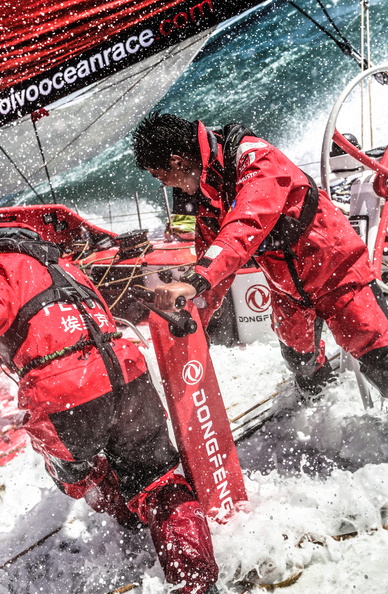 Grinding onboard Dongfeng