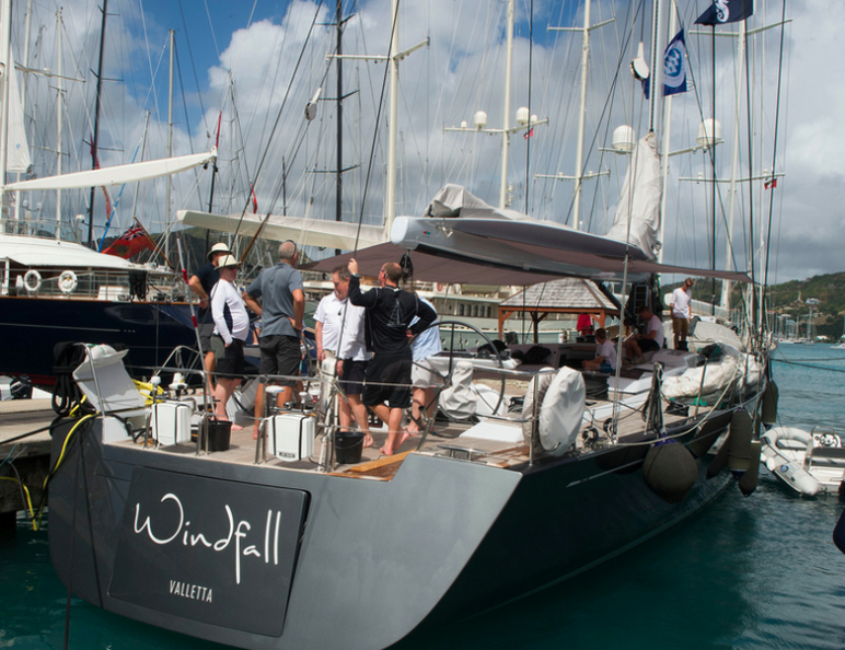 The team gather for a briefing on Windfall, Southern Wind 94
