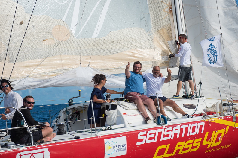Sensation Class 40, skippered by Marc Lepesqueux