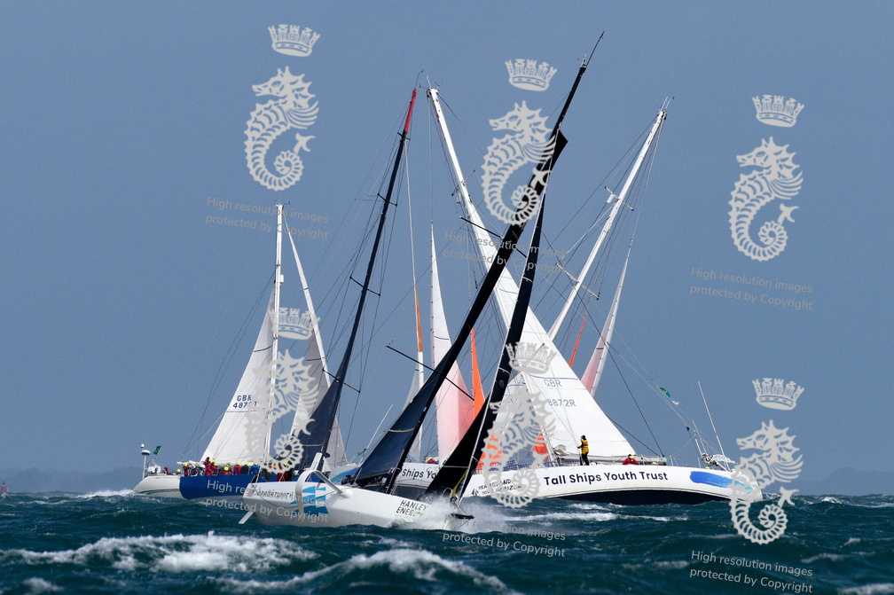 RL Sailing, Figaro 3, ahead of Tall Ships' Challengers 1 and 2