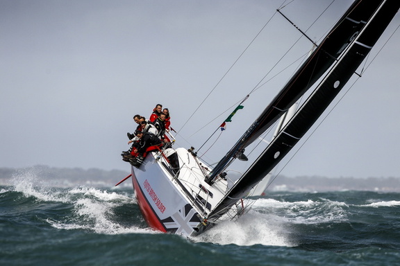 Fujitsu British Soldier, Sun Fast 3600 owned by the Army Sailing Association and sailed by Phil Caswell and Henry Foster