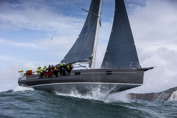 Colin Campbell's Azuree 46, Eclectic at the Needles